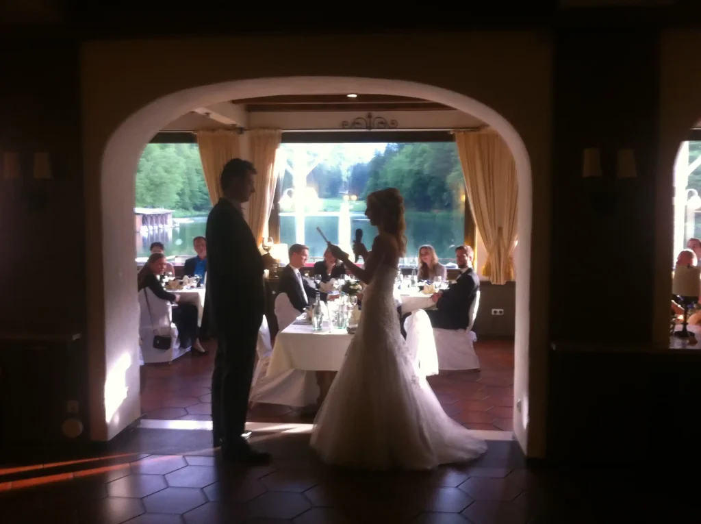 Emotionale Momente auf der Hochzeit im Riessersee Hotel in Garmisch