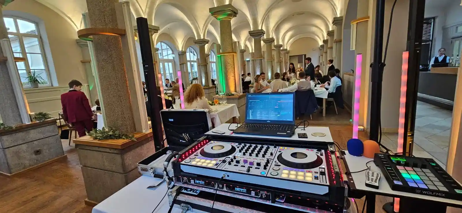 Beleuchtung für die Hochzeit in Allmannshofen