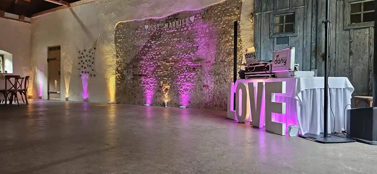 Beleuchtung für die Hochzeit im Strandhotel Berg in Starnberg